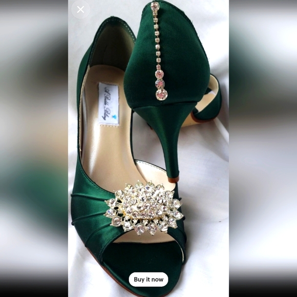 Other Shoes - NEW Emerald Green Bridal Pumps